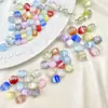 Contas para Penas com Furo Passante de Resina Mudam de Cor Céu Estrelado Verão DIY Artesanal Corrente de Celular Colar Acessórios de Joias Contas Soltas