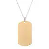 Colgante de etiqueta militar de acero inoxidable en blanco transfronterizo europeo y americano Regalo conmemorativo de Navidad de cumpleaños Etiqueta para mascota Etiqueta de perro
