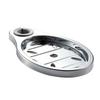 Coluna de Chuveiro Ajustável Acessórios de Banho, Saboneteira Oval Totalmente Galvanizada, Suporte para Sabonete, Bandeja para Sabonete para Uso Doméstico