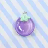 Resina transparente fruta morango cereja melancia abacaxi brincos brincos chaveiro joias DIY acessórios