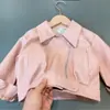Chaqueta de Cuero para Niños y Niñas Otoño Nuevo Estilo 2026 Bebé Cremallera Diagonal Cardigan de Manga Larga Top Chaqueta de Abrigo para Niños Moda