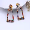 Explosiones de color de AliExpress aretes acrílicos sin perforaciones comercio electrónico transfronterizo caliente joyería de clip para oreja simple para mujer al por mayor