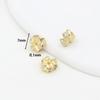Juego de retención de color oro de 18 quilates con forma de copo de nieve de diamante y lazo, accesorios de joyería hechos a mano, accesorios de joyería DIY C45