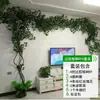 Folhas de Árvore Simulação Galhos Cipós Flores Artificiais Cipós Rattan Interior Sala de Estar Tubos de Parede Decoração de Parede de Plantas Verdes Paisagismo
