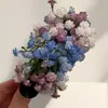 Pinza Lateral para Cabello con Racimo de Flores Fresca Dulce Moda Versátil Pinza de Pato Lujo Ligero Accesorio para el Cabello de Gama Alta Tocado
