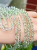 Pulsera de cuentas sueltas hecha a mano de 3 mm para venta al por mayor, accesorios para pulseras, joyería pequeña, cuentas para pulseras, ágata de imitación, jade de imitación, cuentas de vidrio