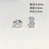 Zircônia folheada a ouro 18K que preserva a cor, com furo grande em prata grossa, contas soltas, espaçadores, peças espaçadoras, cristal, acessórios para montagem de pulseiras DIY feitos à mão