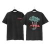 VLONE FOG PA PALM Palmeira Coco Urso Quebrado Ursinho de Pelúcia Camiseta Manga Curta Casal Moda Europeia e Americana Anjo