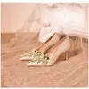 Tacones Altos Versátiles de Moda de Dos Vías para Mujer Nuevos Zapatos de Boda Franceses Hermosos Primavera/Verano 2025 Tacones Altos para Mujer Zapatos de Salón