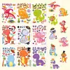 Et008 Pegatinas Decorativas de Dinosaurios de Dibujos Animados Transfronterizas Pegatinas DIY Pegatinas de Rompecabezas Navideño Pegatinas de Dibujos Animados