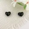 Cuentas Acrílicas Pintadas de Colores con Forma de Corazón de 15 mm con Agujeros Horizontales y Verticales para Cadenas de Teléfono DIY, Cadenas de Bolsos y Accesorios de Bisutería