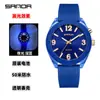 Relojes Sanda para Hombre y Mujer Casual Examen Luz y Luminoso Reloj de Cuarzo Simple Carcasa Transparente Resistente al Agua Relojes al por Mayor