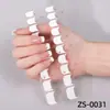 Fábrica Zhengxiang Personalizado OEM Película para Esmalte de Uñas Francés Pegatinas para Manicura 20 Dedos Doble Fila Transfronterizo Europeo y Americano Pegatinas Adhesivas para Uñas ODM
