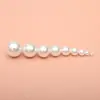 Perla Artificial de ABS Alto Brillo Material Perforado Cuentas Sueltas DIY Pulsera Hecha a Mano Collar Pasador Antiguo Cuentas Redondas Material de Cuentas