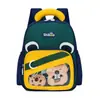 Mochila Escolar para Jardim de Infância Menina Fofa Grande Capacidade Bolsa de Ombro Duplo Transparente Estilo College Bolsa para Dor Mochila Estudantil Versátil