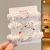 Goma para el pelo con estampado de dibujos animados para niños, Intestino Delgado, para Niñas, Cola de Caballo Alta, Moño, Cuerda para el Pelo, Goma Elástica Alta, Goma para el Pelo, Accesorios para el Cabello