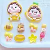 Grande Pilha de Cartas Menina de Resina Acessórios Charms para Sapato Crocs Joias DIY Capa de Celular Acessórios de Cabelo Adesivos Materiais Decorativos