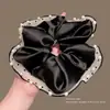 Goma para el pelo extragrande de estilo coreano de alta resistencia, coletero estilo perezoso para niñas, banda elástica para el pelo de alta gama