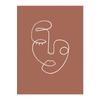 Personagem feminina amazona quarto pendurado pintura linha abstrata cartaz à prova d'água filme minimalista Pintura decorativa da sala de estar