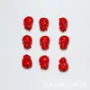 Accesorios Antiguos de Cinabrio Cuentas Redondas Talladas Agujero Recto Cuentas Sueltas Pulsera Collar Accesorios para Joyería Hechos a Mano Semi-terminados DIY