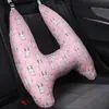 Almohada para Coche para Prevenir Tensión en el Cuello, Reposacabezas de Coche de Dibujos Animados Lindo, Almohada de Soporte para el Cuello, Reposacabezas de Coche para Niños, Gadget para Dormir en el Asiento Trasero