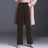 [Con Forro Polar/Sin Forro Polar] Pantalones de Pierna Ancha de Chenilla para Mujer Otoño e Invierno Pana Talla Grande Casual Sueltos de Pierna Recta