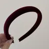 Diadema de Terciopelo de Color Sólido para Otoño e Invierno para Mujer, Diadema de Alta Presión Craneal, Diadema Antideslizante para Lavarse la Cara, Accesorio de Lujo de Alta Gama para el Cabello