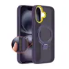 Adequado para Apple 15 iPhone 15 Resistente a Manchas Botão AI Sensor Câmera Suporte Magnético Sensação de Pele Capa de Celular Dois em Um