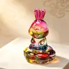 Ornamento Rotativo dos Doze Signos do Zodíaco de Cristal Atrai Riqueza e Sorte Decoração de Mesa de Escritório Presente para Ano do Zodíaco Presente Criativo