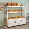Balcão Ilha Expositores para Bolos de Padaria Vitrine Expositora Multicamadas Prateleiras para Panificação Supermercado Estilo Celebridade da Internet