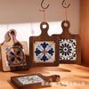 Porta-copos de Azulejo de Madeira, Pratos Delicados, Base Isolante para Caçarola, Alça, Porta-copos para Chá, Jogo Americano de Madeira Sólida para Casa