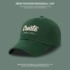 Gorra de béisbol para mujer, sencilla, combinable con el rostro, con letras pequeñas bordadas, de ala ancha y parte superior profunda, con protección solar para hombre.