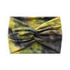 18cm Europeu e Americano Transfronteiriço Estampado Cruz Yoga Esportes Faixa de Cabelo Laço Nó Retrô Castanha Lado Largo Tie Dye Faixa de Cabeça Turbante