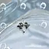 Aretes de Aleación de Titanio Astmf-136 Serie Negro Brillante Rosca Interna de Titanio G23 Cabeza de Piercing de Zirconia