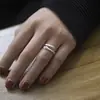 Anillo Personalizado Creativo de Abrazo para Mujer Estilo Coreano Anillo Abierto Estudiante Joyería