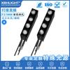 F3/3MM quatro furos com soquete de lâmpada transparente LED indicador em linha contas de lâmpada LED monocromático esquerdo positivo direito negativo