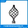[Suministro Directo de Fábrica] Zhongdong Varilla de Hierro Accesorios para Barra de Cortina Tipo Retorcido Cabezal Decorativo Metal Cabezal de Barra Romana