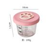 Caja suplemento alimenticio para bebé garra de gato tapa de silicona sellada caja para conservar la frescura tazón de vidrio para bebé para suplemento alimenticio se puede cocinar al vapor caja de almacenamiento