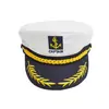 Etiqueta Bordada Sombrero de Fiesta Navideña para Actuación Sombrero de Evento Ancla Bordada Espiga Sombrero de Capitán Sombrero de Atrezo Gorra Plana para Hombre
