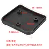Accesorios para Esterilla de Goma para Pies de Equipo de Fitness Cubierta Protectora para Equipos Deportivos Caja de Plástico Absorbente de Golpes Cuadrada Ovalada Silencioso