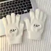 Luvas de algodão compatíveis com tela sensível ao toque para homens, quentes de inverno, forradas com fleece, lã tricotada grossa, adequadas para ciclismo, unissex, luvas à prova de frio