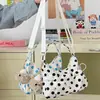 Bolso con Lazo de Puntos para Mujer 2026 Verano Nuevo Dulce Moderno Bolso de Hombro Bolso Cruzado Casual para Viajes Diarios Bolso Grande