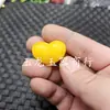 Cuentas Sueltas de Cera de Abeja Amarilla Grasa de Pollo Flotantes Fluorescentes para Agua Salada Cuentas en Forma de Corazón de Cera de Abeja Vieja Artificial Accesorios de Joyería DIY Cuentas