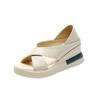 Sandalias de Verano 2023 Moda de Verano para Mujer Plataforma de Cuña Tacones Altos Altura 7 cm Cuña Zapatos de Mujer