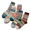 20 Otoño e Invierno Nuevos Calcetines de Lana Calcetines Gruesos Cálidos Estilo Étnico Exportación Transfronteriza Suministro Amazon Aliexpress