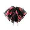 Clip de Cola Floral Romántico Francés de Alta Gama con Atmósfera Clip de Bola de Lujo Ligero para Mujer Moda Elegante