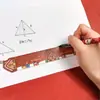 Régua Magnética de Natal Desenho Animado 15cm Rena de Natal Fofa Régua Flexível Régua de Medição para Desenho de Aluno do Ensino Fundamental