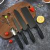 Set de 5 Cuchillos de Acero Inoxidable con Hoja Negra para Cocina, Set para Cortar Verduras y Carne con Set de Cuchillos para Pelar Frutas y Hacer Omelettes