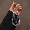 Nueva Cadena para Teléfono Móvil Cadena Colgante de Cristal Diseño de Gama Alta Pequeño Nicho Sentido del Diseño Exquisito Correa Colgante de Muñeca para Mujer Accesorios para Bolsos