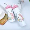 Nueva Taza Térmica de Acero Inoxidable con Tapa de Rebote, Gran Capacidad, Portátil para Estudiantes, Uso al Aire Libre, Botella de Agua Deportiva, Venta al por Mayor de Tazas de Agua